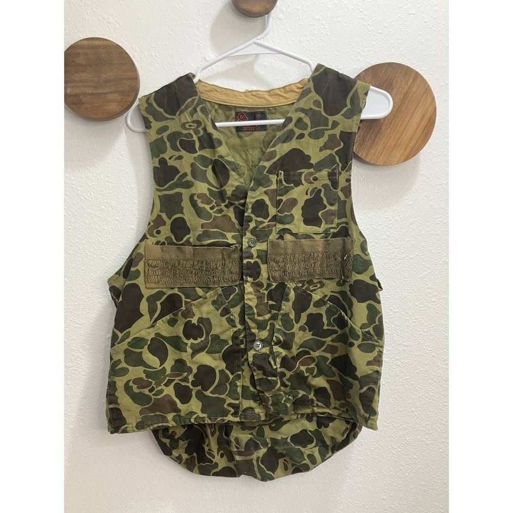 Vintage Black Sheep Hunting Vest Mens‎ Small Camo